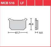 DISK PLOČICA MOTOC. TRWMCB516