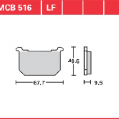 DISK PLOČICA MOTOC. TRWMCB516