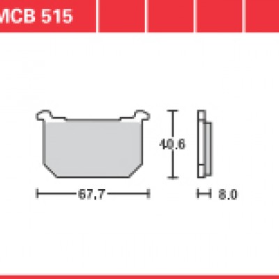 DISK PLOČICA MOTOC. TRWMCB515