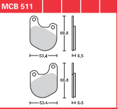DISK PLOČICA MOTOC. TRWMCB511
