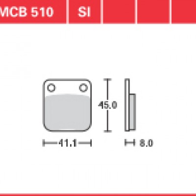 DISK PLOČICA MOTOC. TRWMCB510SI