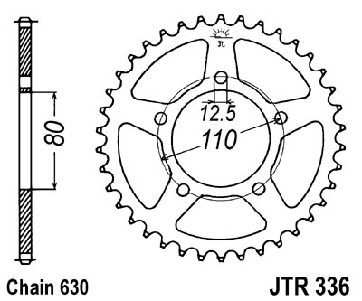 LANČANIK ZADNJI JT 33Z