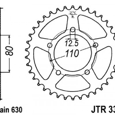 LANČANIK ZADNJI JT 33Z