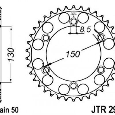 LANČANIK ZADNJI JT 40Z