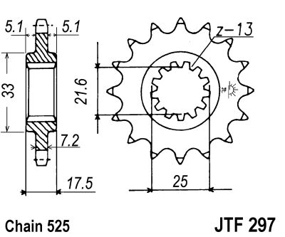 LANČANIK JT JTF297 