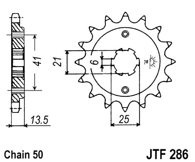 LANČANIK JT JTF286 