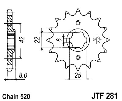 LANČANIK JT JTF281 