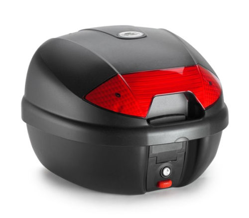 KOFER KAPPA 30 LIT MAT CRNI S CRVENIM KATADIOPTEROM I MONOLOCK PLOČOM (K30N)