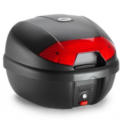 KOFER KAPPA 30 LIT MAT CRNI S CRVENIM KATADIOPTEROM I MONOLOCK PLOČOM (K30N)