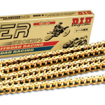 LANAC DID 520 ERV3 / X-RING ZLATNI / OTVOREN SA SPOJNICOM / 120 LINKOVA <BR>* ZA ENDURO RACING DO 750 CCM