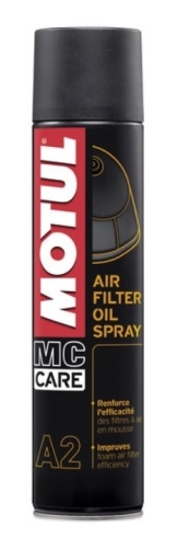 MOTUL A2 AIR FILTER OIL SPRAY <BR>* ULJE ZA FILTER ZRAKA U SPREJU PLAVE BOJE, SPRIJEČAVA ULAZAK NEČISTOĆE I VLAGE U MOTOR