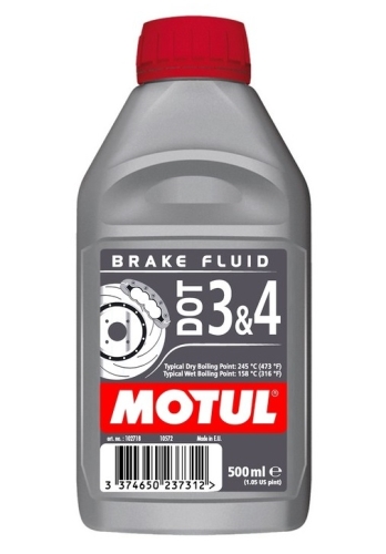 MOTUL DOT 3&4 BRAKE FLUID / ULJE ZA HIDRAULIČNU KOČNICU I KVAČILO / SPOJKU DOT 3&4 <br> PAKIRANJE: 0,5 LIT