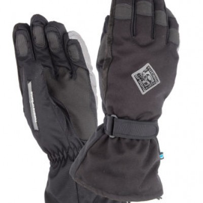 Super Insulator, winter gloves, long cuffs, outer shell in Polyamide, breathable and waterproof Blac
