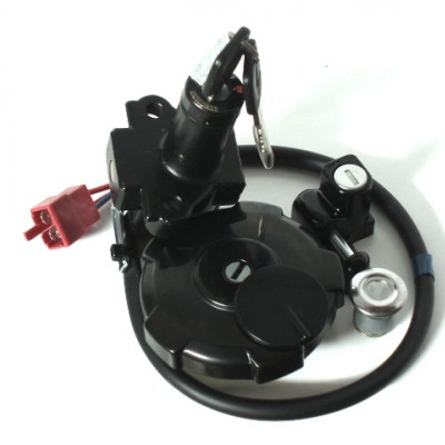 SET / KOMPLET BRAVA OEM HONDA XRV750 AFRICA TWIN (1991-1992) KONTAKT BRAVA + BRAVA REZERVOARA GORIVA + ZAKLJUČAVANJE KACIGE <BR> 35010-MV1-621