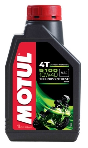 ULJE MOTUL 5100 4T 10W-40 / POLUSINTETIKA <br> PAKIRANJE: 1 LIT
