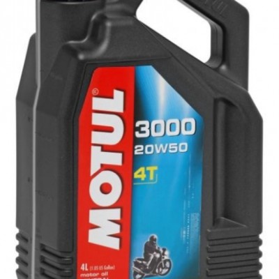 MOTUL 3000 4T 20W50 /  MINERALNO MOTORNO ULJE <BR>* 4 LITRE