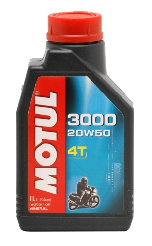 MOTUL 3000 4T 20W50 / MINERALNO MOTORNO ULJE <BR>* 1 LITRA