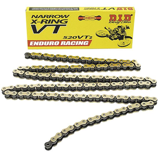 LANAC DID 520 VT2 / X-RING ZLATNI / OTVOREN SA SPOJNICOM  / 116 LINKOVA <BR>* ZA HARD ENDURO DO 500 CCM