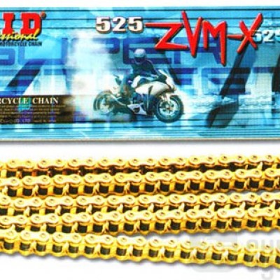 LANAC DID 525 ZVMX G&G / X-RING ZLATNI / OTVOREN SA SPOJNICOM / 124 LINKA <BR>* ZA MOTOCIKLE DO 1300 CCM