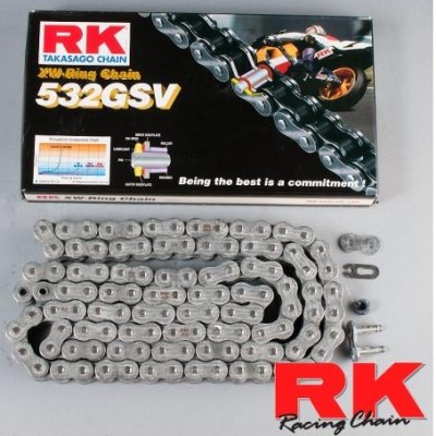 LANAC RK 532 GSV / XW-RING / OTVOREN SA SPOJNICOM / 118 LINKOVA <BR>* ZA MOTOCIKLE DO 1300 CCM