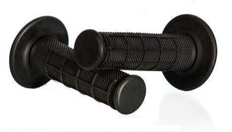RUČKE / RUČICE / GUMENE NAVLAKE UPRAVLJAČA, ENDURO / MOTOCROSS, CRNE, ZATVORENE, PAR - MOTION STUFF <BR>* UNUTARNJI PROMJER : Ø 22+25 MM <BR>* DUŽINA : 120 MM