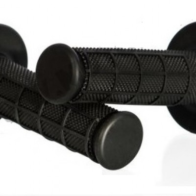RUČKE / RUČICE / GUMENE NAVLAKE UPRAVLJAČA, ENDURO / MOTOCROSS, CRNE, ZATVORENE, PAR - MOTION STUFF <BR>* UNUTARNJI PROMJER : Ø 22+25 MM <BR>* DUŽINA : 120 MM