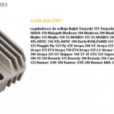 REGULATOR NAPONA YAMAHA R1 / R6 / THUNDERCAT / FZR600R / TDM / XVS (DZE 2353 )