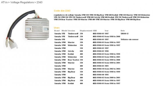REGULATOR NAPONA DZE YAMAHA XS650 75-81
