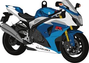 PRIVJESAK GUMENI SUZUKI GSXR 1000 / 09> (BIKE IT)