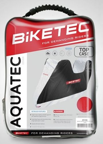 PREKRIVAČ / NAVLAKA / CERADA VODONEPROPUSNA ZA MOTOCIKL, SKUTER S KOFEROM, BIKETEC AQUATEC (BT3184.S) <br> VELIČINA: S