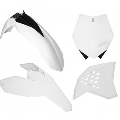 SET / KOMPLET PLASTIKA KTM / SXF 125-505 (07-10), EXC 125-530 (08-11) BIJELA  BOJA <BR>*RTECH