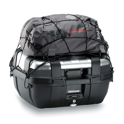 KOFER GIVI TREKKER TRK52N (52 LIT) TOP-CASE BLACK WITH ANODIZED ALUMINIUM FINISH