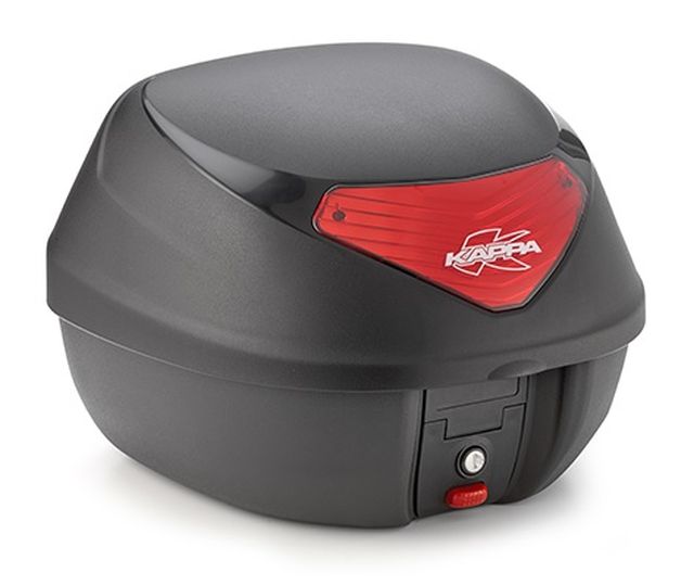 KOFER KAPPA 29 LIT MAT CRNI S CRVENIM KATADIOPTEROM I MONOLOCK PLOČOM (K29N)