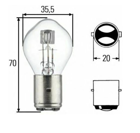 SIJALICA / ŽARULJA 12V 35/35W BA20D RMS (246510315)