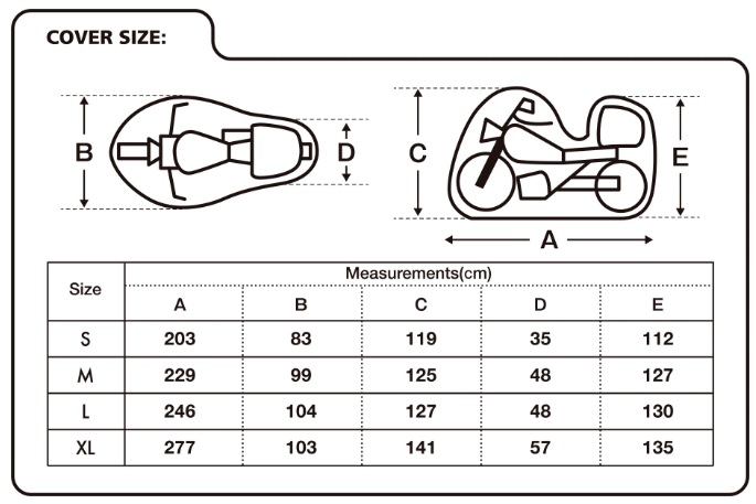 PREKRIVAČ / NAVLAKA / CERADA VODONEPROPUSNA ZA MOTOCIKL, SKUTER S KOFEROM <br> OXFORD AQUATEX CV205, VELIČINA: L