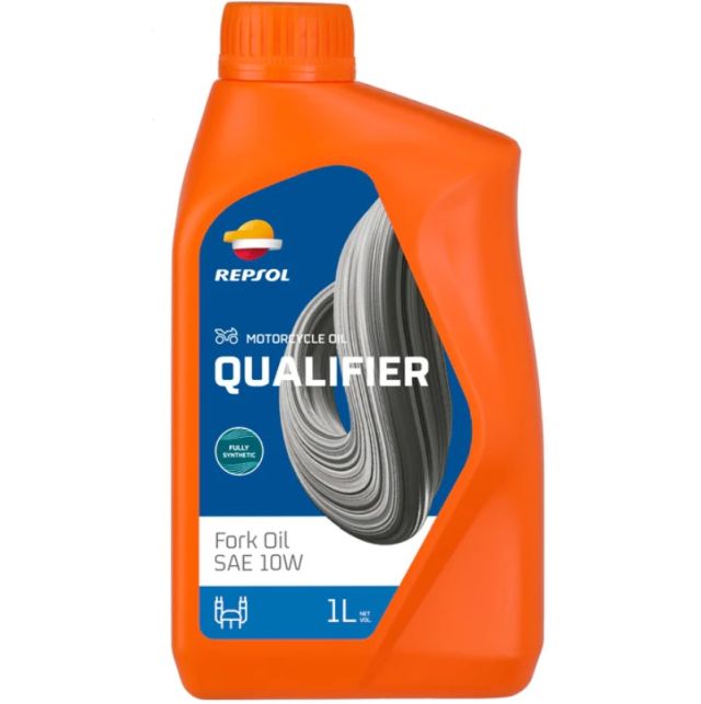 ULJE ZA PREDNJE VILICE REPSOL QUALIFIER SAE 10W FULLY SYNTHETIC <br> PAKIRANJE: 1 LIT