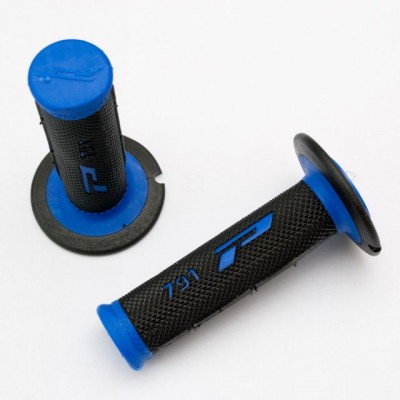 RUČKE GUMENE / NAVLAKE VOLANA ENDURO / OFF ROAD PROGRIP (PG791BL/BK) <br> BOJA: CRNO/PLAVA <br> PROMJER: 22/25 MM <br> DUŽINA: 115 MM