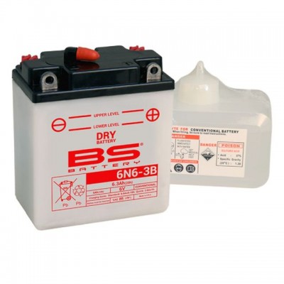AKUMULATOR / BATERIJA 6N6-3B 6V 6,3AH BS BATERY