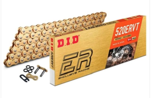 LANAC POGONSKI DID 520 ER-T3 ​​OFF ROAD 112 LINKOVA X-RING ZLATNI OTVOREN SA SPOJNICOM