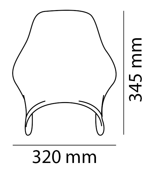 VJETROBRAN / VIZIR ZA NAKED MOTOCIKLE CRNI (BLACK) <br> PUIG: 0869N