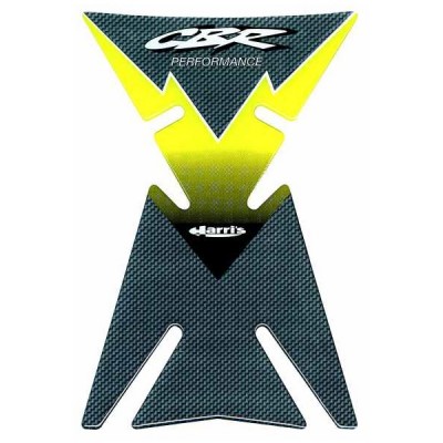 ŠTITNIK REZERVOARA / TANK PAD / TANK PROTEKTOR 11947-CBR (RIBLJA KOST) <br> BOJA: CARBON LOOK / ŽUTA