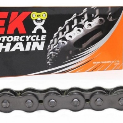 LANAC ENUMA CHAIN EK428H / 142 LINKA, BEZ O-RINGA, OTVOREN SA SPOJNICOM <br> ZA MOTOCIKLE DO 125 CCM