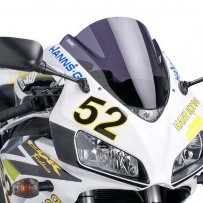 VIZIR / VJETROBRAN HONDA CBR 1000 RR (2004-2007) TAMNI (DARK SMOKE) <br> DIMENZIJE: VISINA 370 MM / 25 MM VIŠI OD ORIGINALA (1665F)