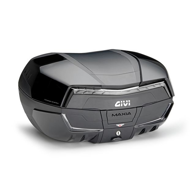 KOFER (TOP CASE) GIVI MAXIA 5 TECH (58 LIT) MONOKEY CRNI S PROZIRNIM KATADIPPTERIMA / REFLEKTORIMA <br> (V58NNTB