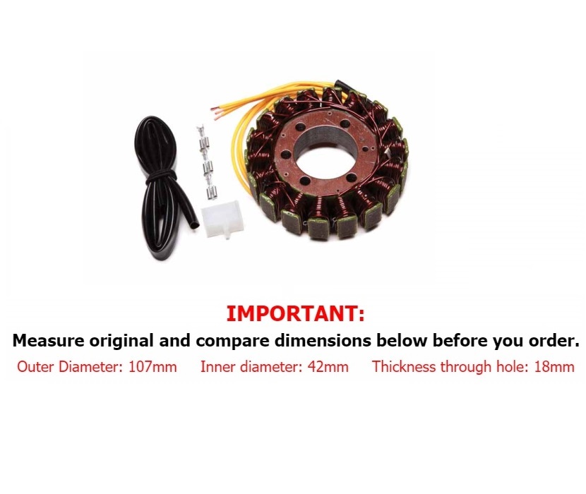 ALTERNATOR / STATOR / NAMOTAJI HONDA CB600F HORNET, CBR 600 (91-00), FJS 600 SILVERWING, SUZUKI AN 400 BURGMAN