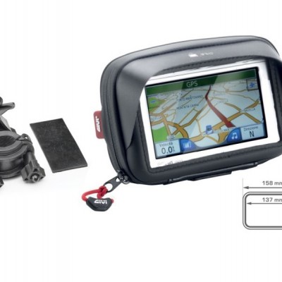 TORBICA S NOSAČEM SET ZA GPS / SMARTPHONE VANJSKE DIMENZIJE: 158x102 MM, UNUTARNJE DIMENZIJE: 137x86 MM <br> GIVI: S954B