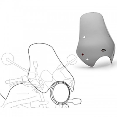 VIZIR / VJETROBRAN GIVI A34 ZATAMNJEN (SMOKED) <br> VISINA: 49 CM / ŠIRINA: 50 CM