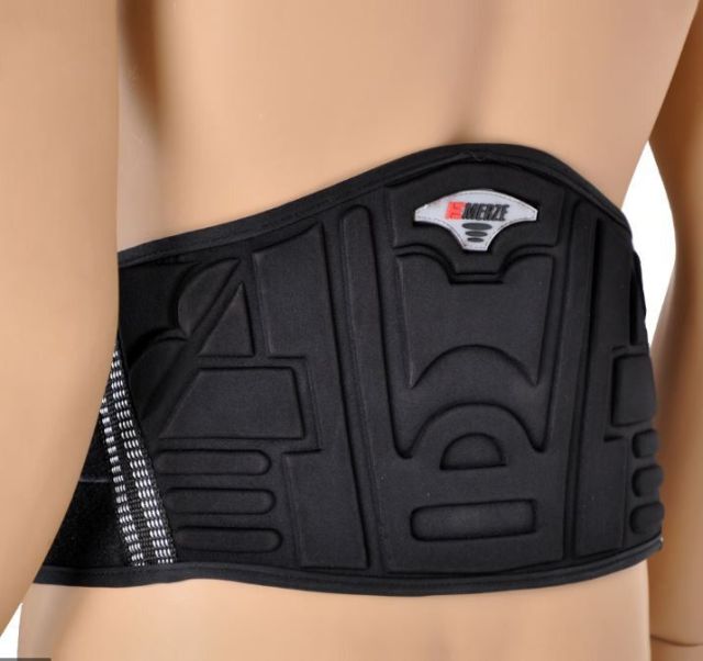 POJAS OKO STRUKA S PROTEKTORIMA ZA ZAŠTITU OD VJETRA, BOJA CRNA, VELIČINA L-XL (110-115 CM) <br> (EMERZE: M16008.L-XL)