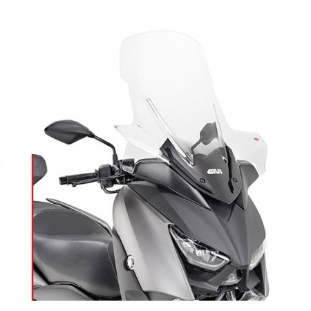 VJETROBRAN (VIZIR) ZA SKUTER YAMAHA X-MAX 125 (2018-2022), X-Max 300 (2017-2022), X-MAX 400 (2018-2021) POVIŠENI, PROZIRAN <br> GIVI: D2136ST