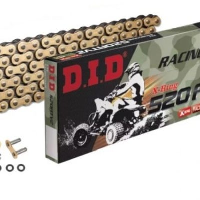 LANAC DID 520ATV2 X-RING 98 LINKOVA ZLATNI SA SPOJNICOM S OSIGURAČEM <BR> ZA ATV / QUAD VOZILA
